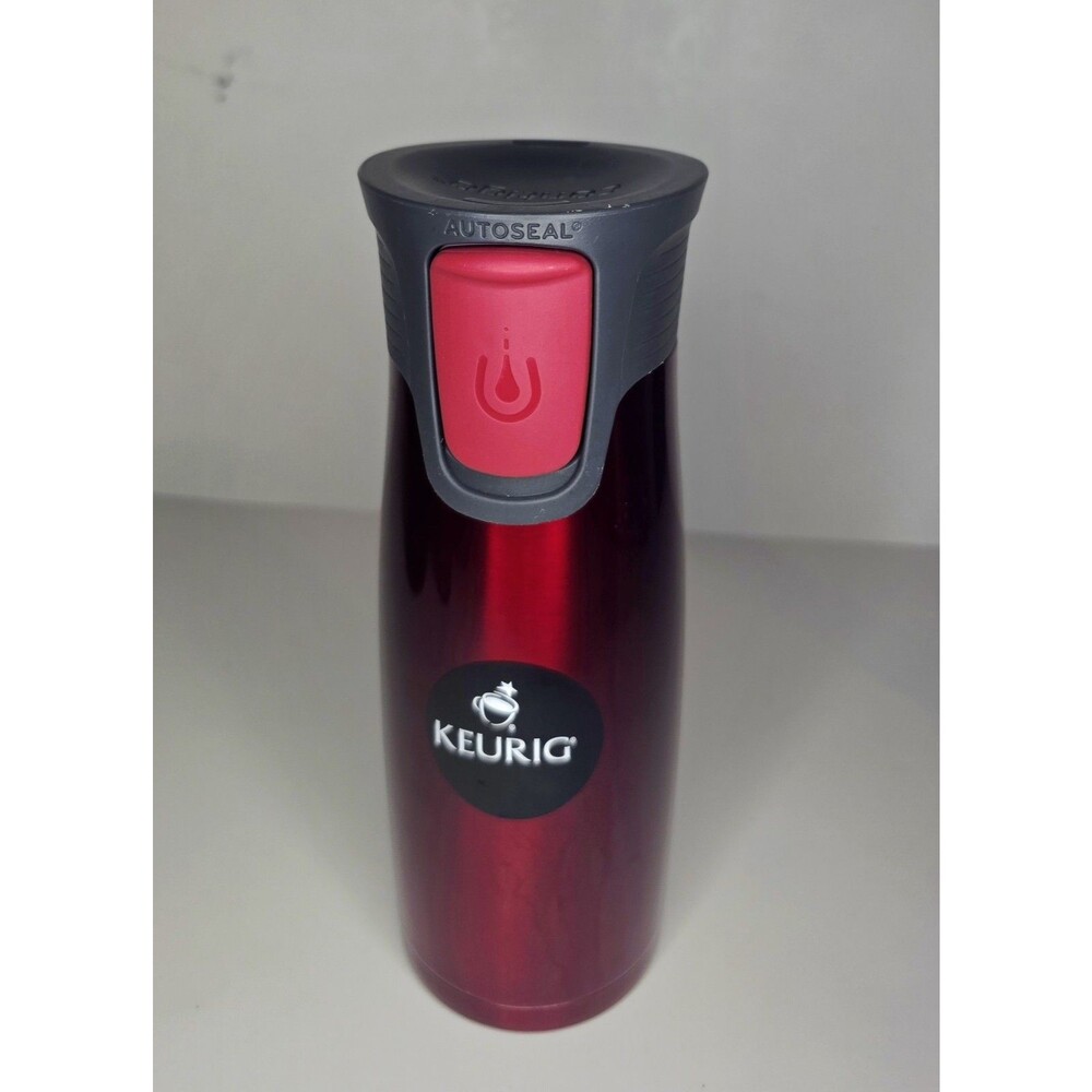 Keurig Contigo AUTOSEAL Elle Double Wall Insulated Mug Tumbler-14 oz.-Red